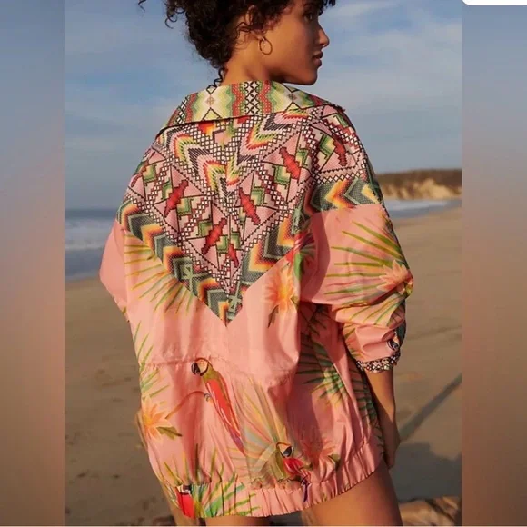Farm Rio Parrot Patterned Jacket - Picture 2 of 5